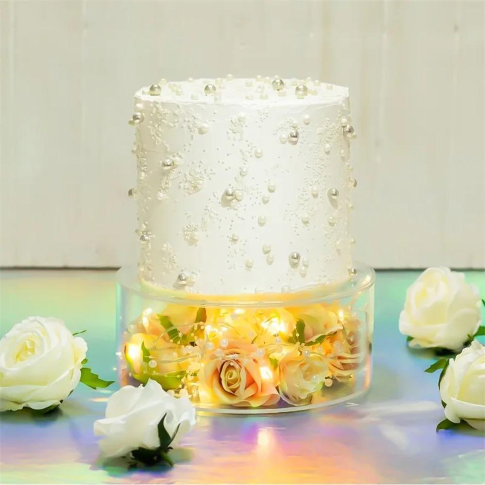 Clear Cake Display Board Round/square Cake Tier Base Commercial Dessert Display Holders  Bakery