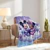 1pc Flannel Bedding Throw Blanket - Cute Mickey Mouse and Minnie Mouse Reading Book Design, Perfect