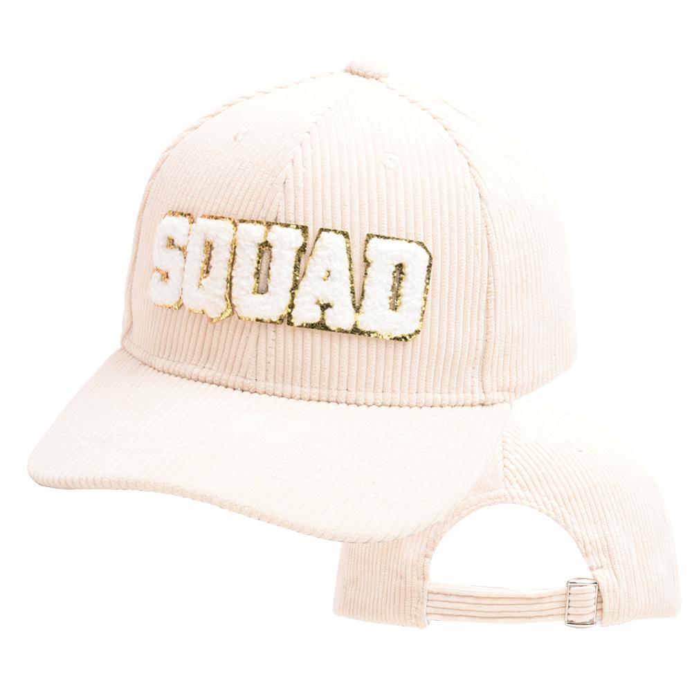 New Unisex Squad Bride Corduroy Baseball Caps Outdoor Adjustable Trucker Cap Hip Hop Snapback Dad Hat for Women Casual Sun Hats