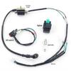 ATV Off-road Motorcycle 50-110CC Accessories: Foot Starter, Wiring Harness, Ignition Coil, High Voltage Electrical Components.