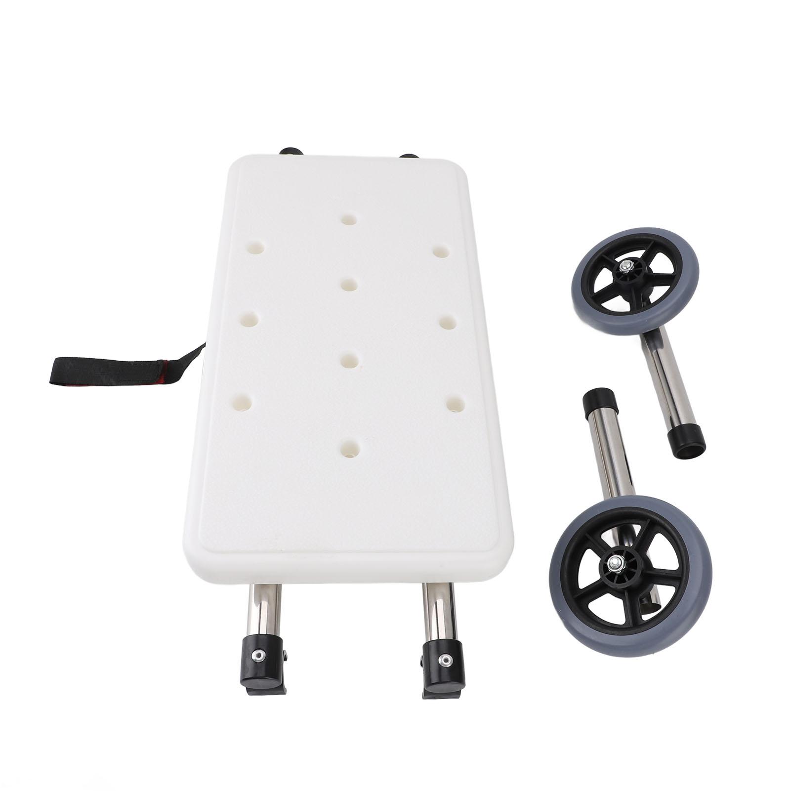 

Доска для душа Walker Shower Board White 6 Регулируемая высота Нержавеющая сталь Колеса Комплект для 4-х ножных ходунков