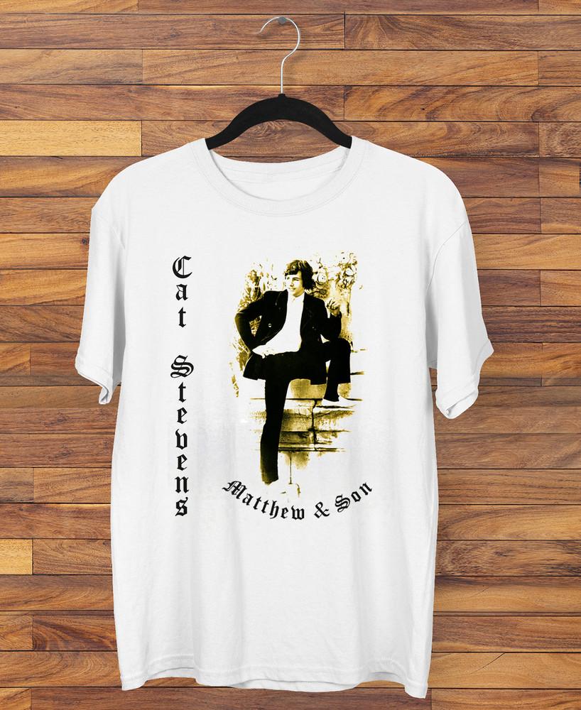 

Cat Stevens ALBUM white Tshirt short sleeve All sizes S to 5Xl Unisex T-Shirt S