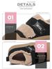 2024 Women's Thick-Soled Genuine Leather Fur Sneakers - Winter Warm, Velvet-Lined, Outdoor Sports Shoes