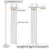 18K Gold Plated Stainless Steel Geometric Pearl Tassel Earrings - Versatile European & American Fashion Style