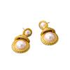 Retro Chinese Style Earrings Women Small Versatile Exquisite Temperament High-end Feeling Pearl New 's
