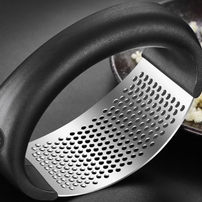 Stainless Steel Garlic Press Squeezer Manual Garlic Ginger Rocker Crusher Garlic Cutting Mince Tools Kitchen Gadgets