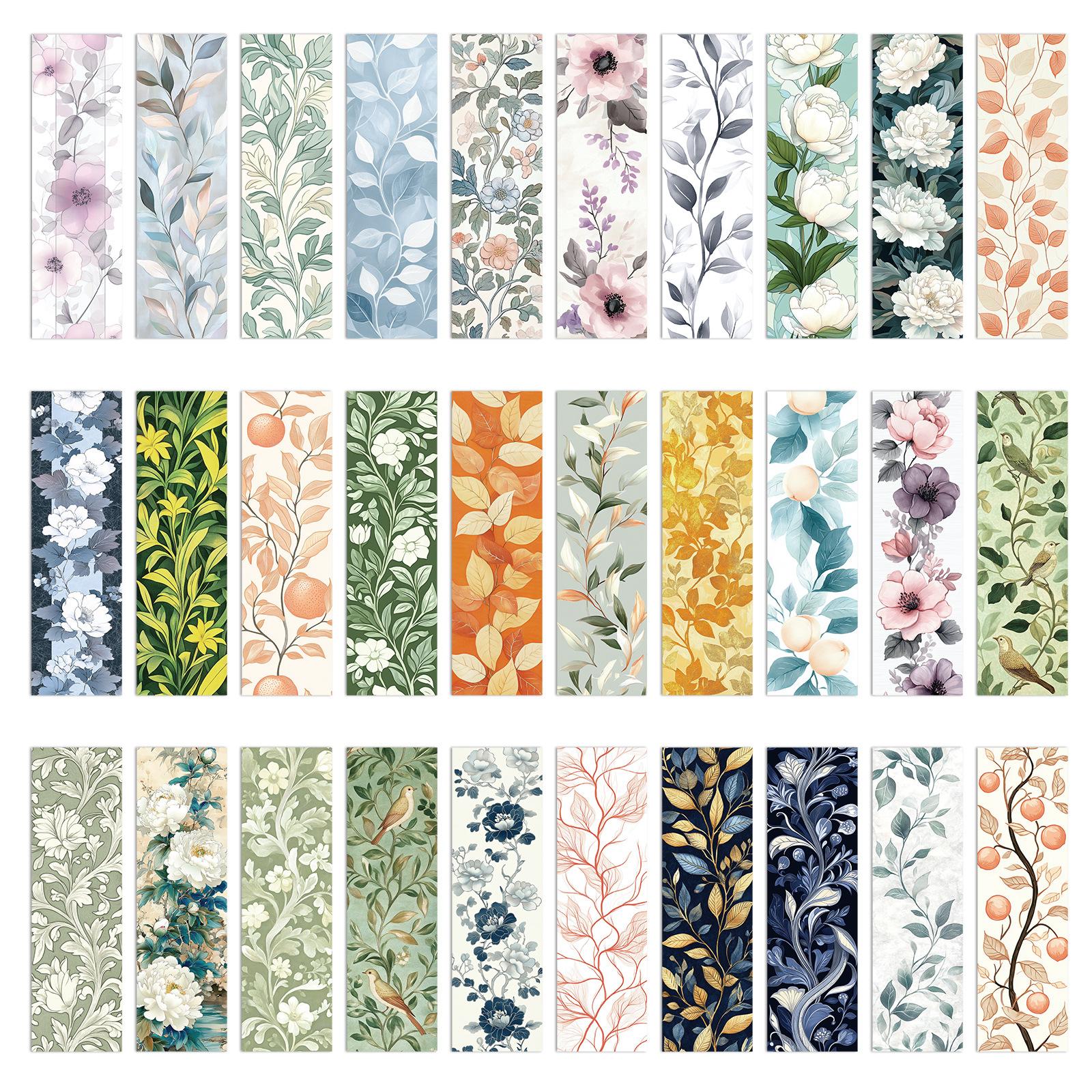 

30 бумажных закладок с цветочным граффити-дизайном, уникальные аксессуары для чтения, добавить закладки