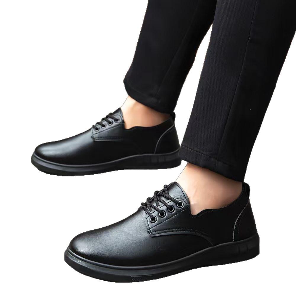 New Men's Business Leather Shoes Breathable Casual Men's Shoes Commuting Versatile British Style Men's Formal Shoes