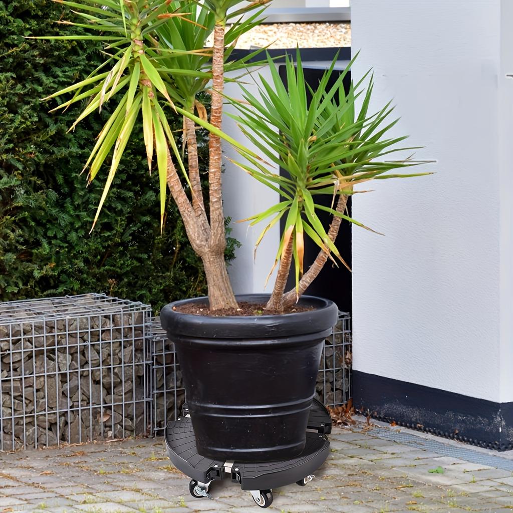 Heavy-Duty Plant Caddy with 8 Lockable Casters - Adjustable Rolling Stand, for Indoor/Outdoor Large Plants & Flower Pots