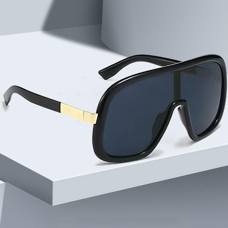 

Современные геометрические солнцезащитные очки квадратной формы с широкой оправой, футуристический дизайн, модные аксессуары, роскошные женские солнцезащитные очки