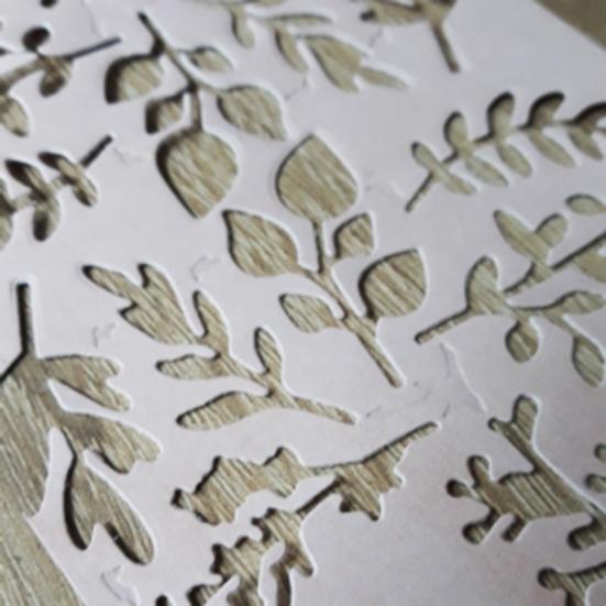 Embossing Stencil Anti-deform Easy Use Unique Leaf Pattern Craft DIY Cutting Die for Album