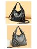 2023 Trendy Women's PU Handbag: European & American Patchwork, High-Quality, Large, Simple Design