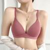 Sexy Bra for Women Push Up Deep V Bras Everyday Solid Color Brassiere Wire Free Seamless Bralette Intimate Lingerie 32 To 38 A B Cup