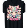 Men's Anime Print T-Shirt - Anime Character Print Crew Neck Short Sleeve Shirt, Machine Washable, Suitable for Anime Apparel and Party Outfits