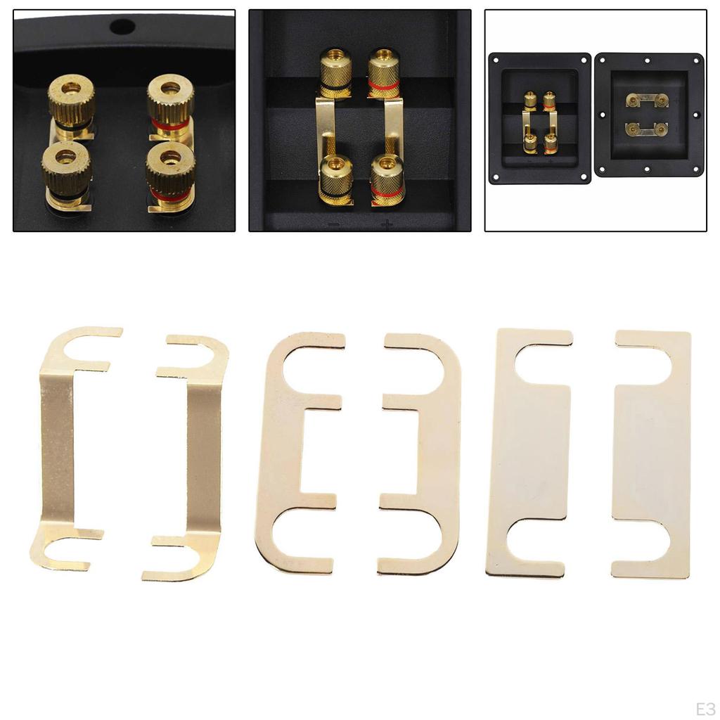 2 Pieces Speaker Wire Lugs Audio Wiring Connections Connectors for Terminal Cup Speakers