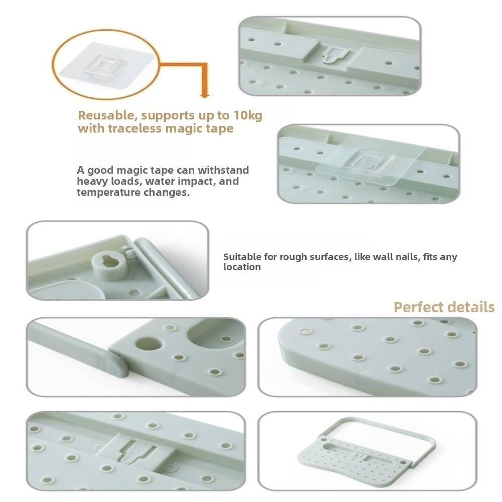 Folding Design Shoes Rack Self Adhesive Shoes Storage Rack Wall Mounted Rack  Bathroom Storage