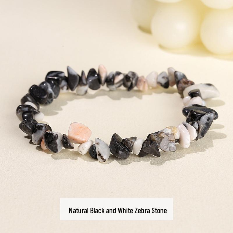 Jingdong Seven-Color Agate Chip Elastic Bracelet