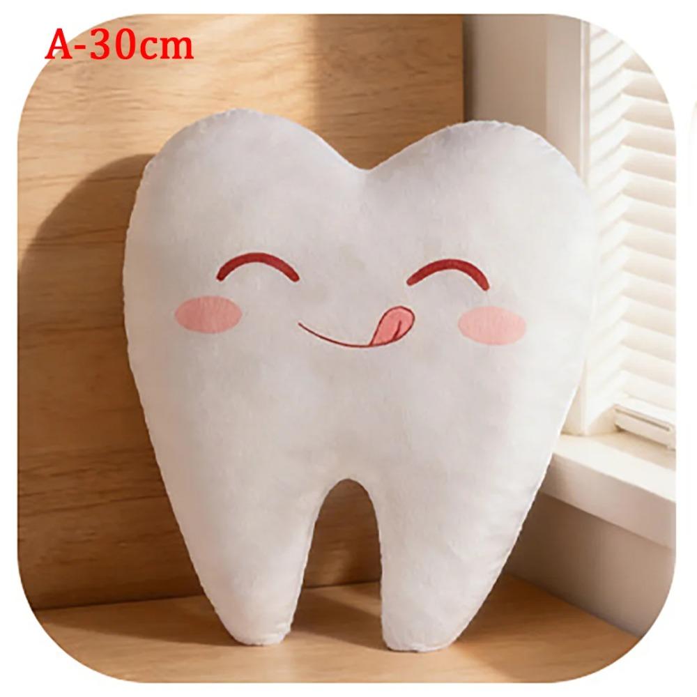 TreasuringU New Tooth Fairy Plush Toys Cartoon Tooth Stuffed Dolls White Teeth Stuffed Soft Pillow Birthday Gifts