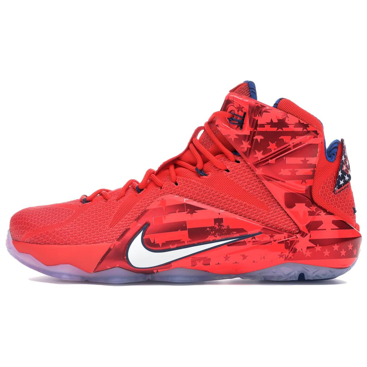 

Nike LeBron 12 EP США Унисекс Кроссовки Красный Светло-малиновый Белый 707781-616 40.5