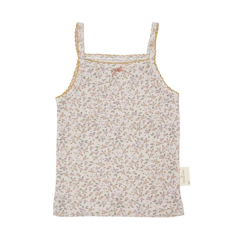 LELE JOVE Baby Girl's Tencel Jacquard Sleeveless Vest Top