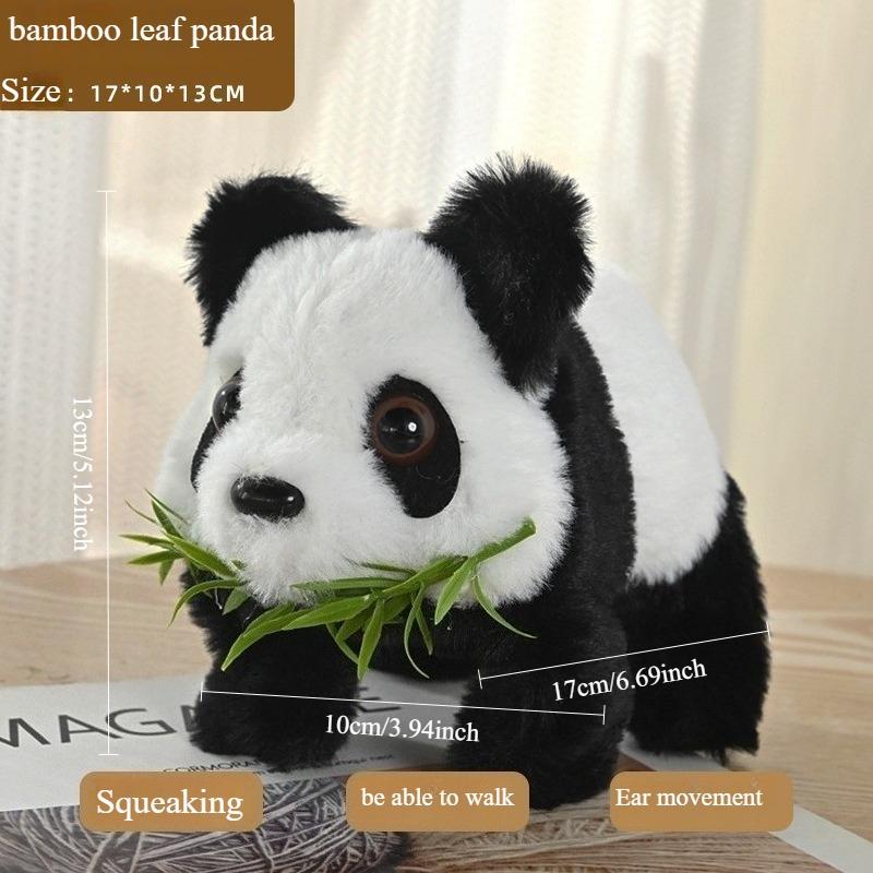1PC Electric Music Toy Simulation Plush National Treasure Panda Walking Wagging Tail Electronic Pet Doll Children's Toy