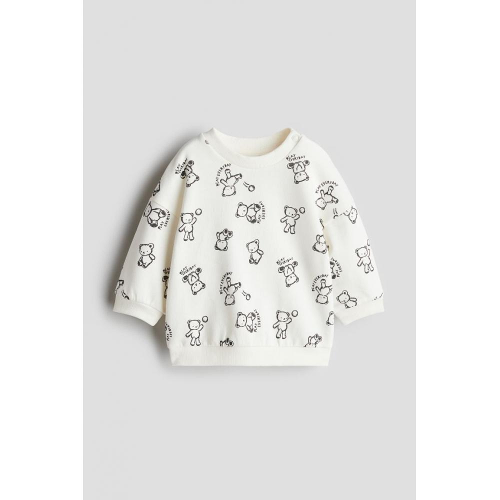 

Толстовка HM Crewneck с белым плюшевым мишкой