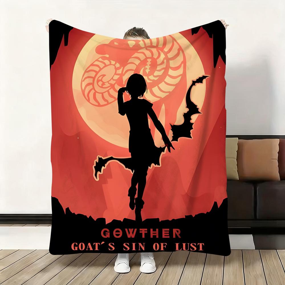 Anime S-Seven Deadly Sins Throw Flannel Fluffy Soft Blanket Warm Skin-Friendly Throw For Sofa Bed Office Nap Winter