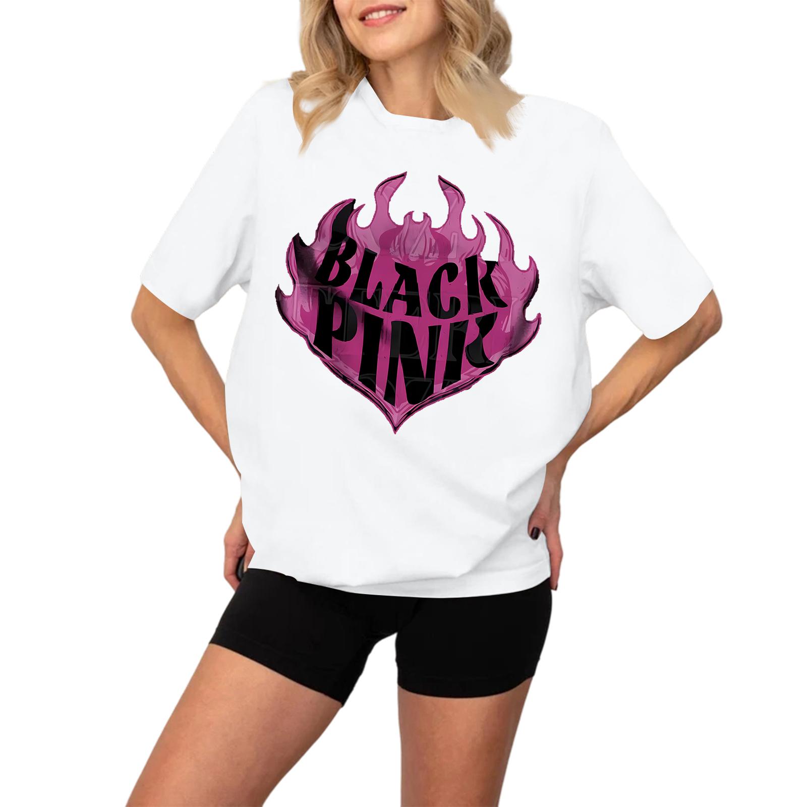 

Женская модная и повседневная футболка с длинным рукавом и принтом, с коротким рукавом XL белый