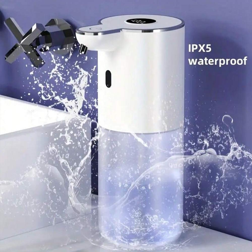 400ML Wall-Mounted or Desktop 6-Levels Adjustable 0.25S Response IPX5 Waterproof Electric Automatic Smart Sensor Soap Dispenser