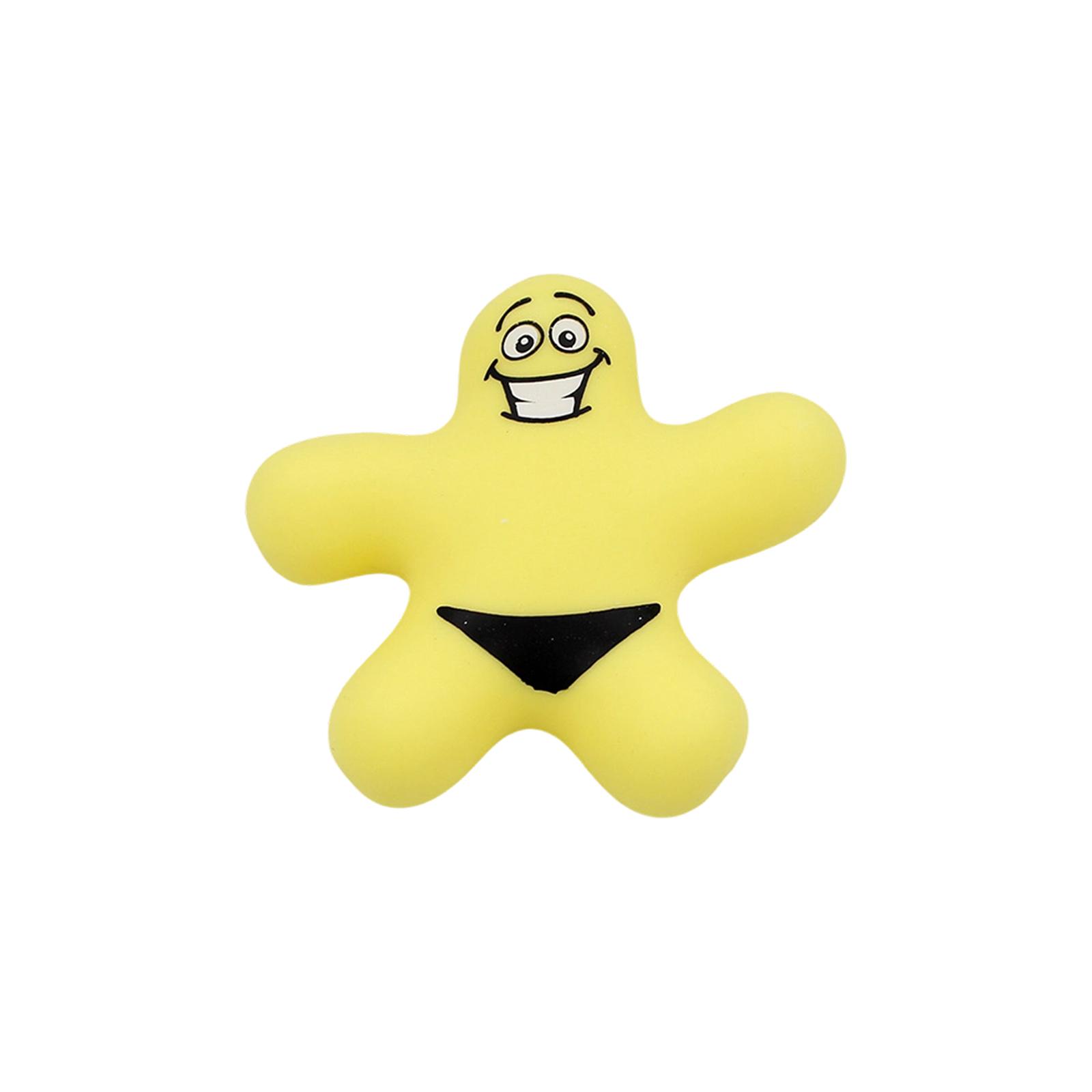 

Soft Rubber Material Decompression Toy Cartoon Cute Flour Figurine Squeezing And Releasing New And Unique Toys One Size жовтий