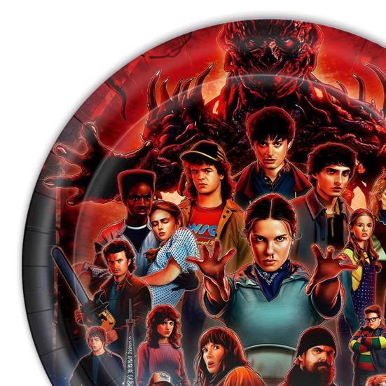 Alles Gute zum Geburtstag Dekorationsset Enthält Einweg-Pappteller Servietten Becher Tischdecke Banner Anime-Themen-Partyzubehör für Kinder Fans