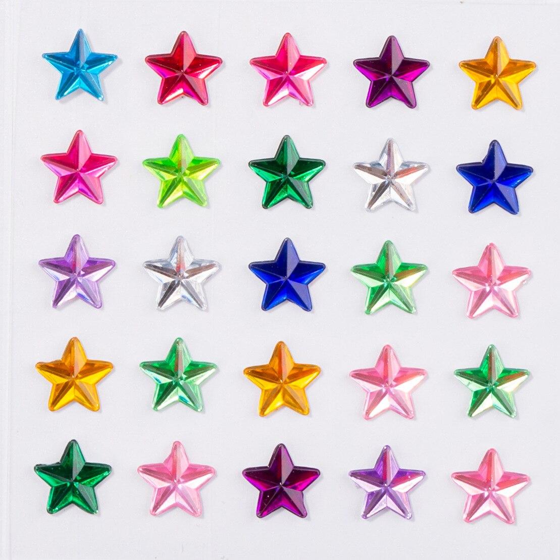 

Цветные самоклеящиеся наклейки со стразами, детское сценическое шоу, сделай сам, украшение для лица и глаз, акриловая наклейка с татуировкой с кристаллами и бриллиантами