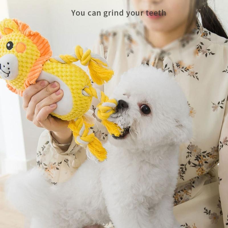 Funny Dog Squeak Toys Puppy Toy Cute Stuffed Chew Toys for Dog Teething Soft Plush Cool Stuffed Dog Toys