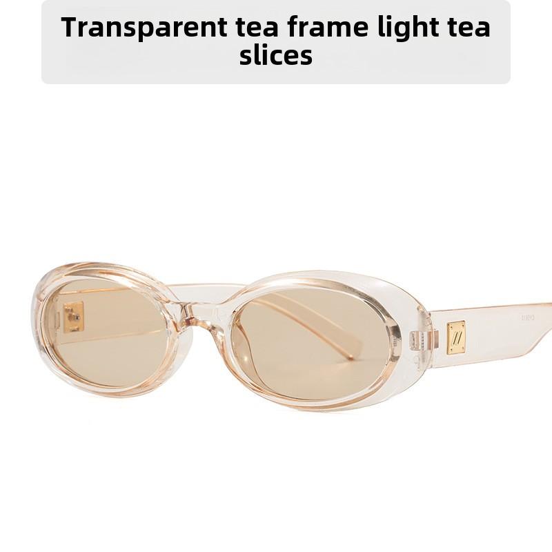 Trendy oválné sluneční brýle s UV400 ochranou, univerzální módní brýle pro venkovní neformální styl