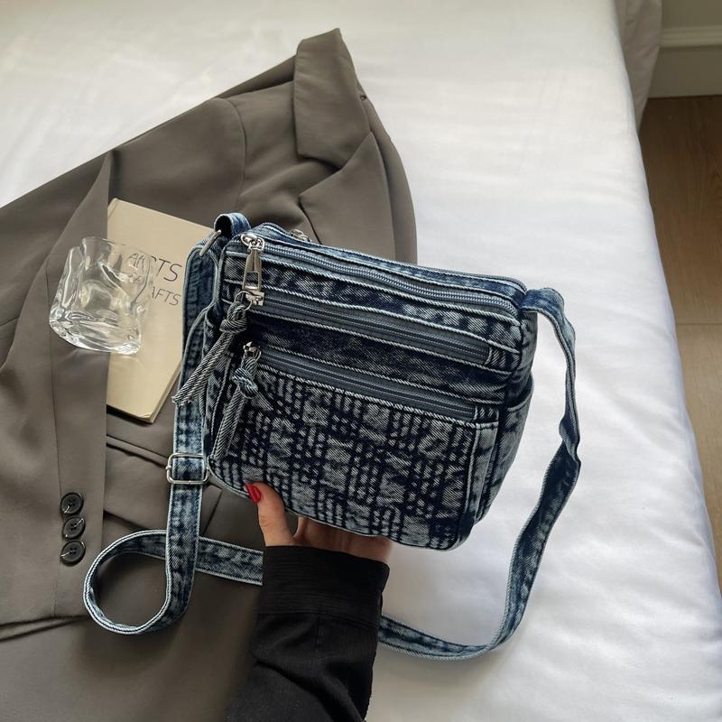 Denim Small Square Bag Women Shoulder Bag