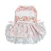 Dog Dress Soft Breathable Cute Stylish Floral Puppy Dress with Bowknot for Daily Wedding Birthday
