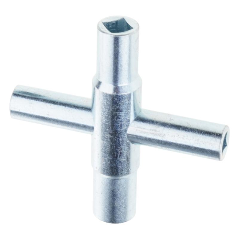 Compacts Crosses Design Water Tap Wrench 4 Way Adjustable Bathroom Sink Wrench Carbon Steel Materials Easy Installation
