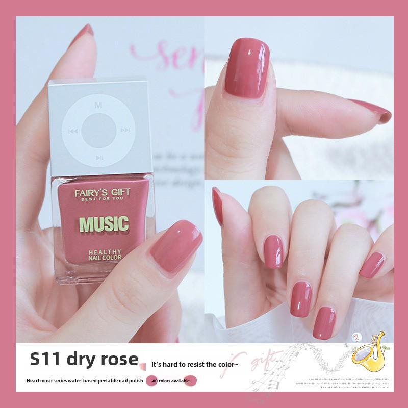 New Water-based Nail Polish, No-bake, Long-lasting, Fast-drying Peelable Nail Polish, Odorless, Transparent and White Nail Polish