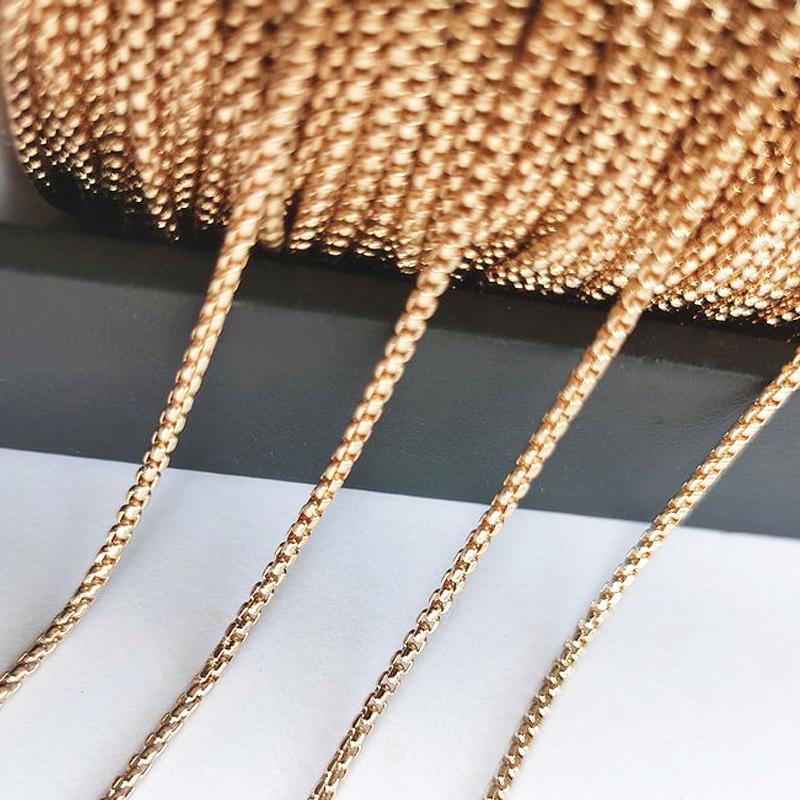 No Fade 2Meters Stainless Steel Link Chains for Jewelry Making DIY Necklace Bracelet Chain Accessories Beaded Chain Wholesale