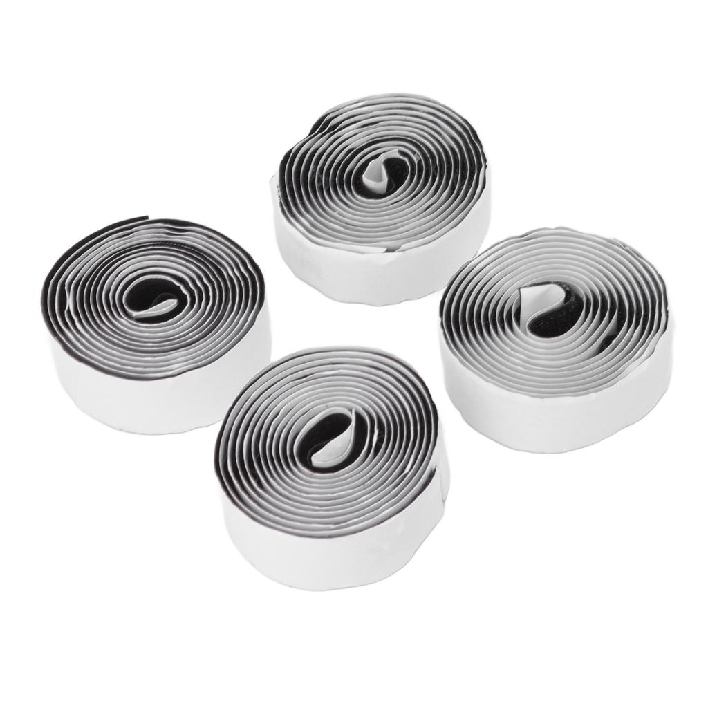 4PCS Self Adhesive Hook and Loop Tape Polyester Super Viscous Roll Sticky Back Strip for Home Storage