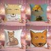 Mystic Tibetan Fox Cushion Cover Premium Comfort Reversible Pillow Cove Two In One Design for Any Room Car Interior