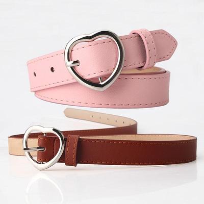 Trendiger Damen-Casual-Gürtel mit einfacher Schlaufe – Kunstleder, perfekt für Jeans oder den Alltag