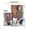 Autumn and winter women's new warm half-high collar base shirt, mother's wear, knitted thick sweater