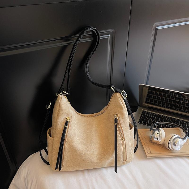 Popular simple underarm bag women's 2025 autumn new large-capacity handbag fashionable simple shoulder messenger bag