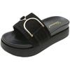 Thick-soled Cool Slippers Women's Outer Wear 2025 New Early Spring Summer Fashion Women's Muffin Beach Shoes Large Size