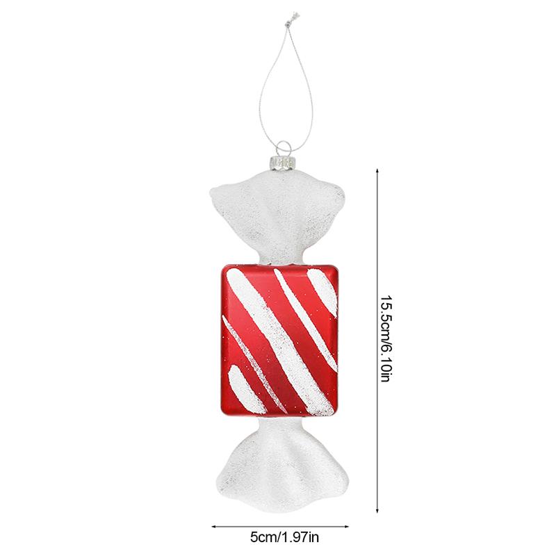 Christmas Lollipop Candy Cane Pendant Big Xmas Tree Hanging Ball Ornaments 2024 Christmas Decoration For Home 2025 New Year Gift