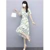 Elegant Floral Summer Dress for Women: Sophisticated, Socialite Style