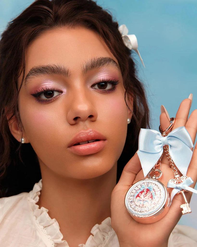 Flower Knows Bunny Garden Collection Lippenbalsam Vintage Taschenuhr Stil Tragbarer Taschenanhänger Feuchtigkeitsspendende Lippenpflege Make-up