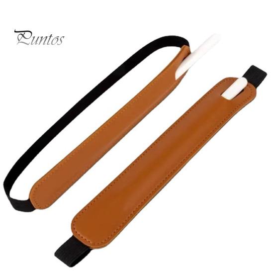 Verstellbarer Tablet-Stifthalter, Anti-Verlust-Aufbewahrung, Nylon-Elastikband, Kunstleder, Tintenroller-Etui