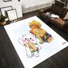 Cartoon Winter-Themed Carpet with Cute Bears In Scarves and Snowflake Background. Suitable for Use As an Anti-slip1 For1room and Bedroom Sofas